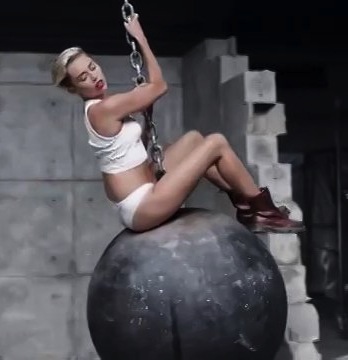 Miley Cyrus and her wrecking ball